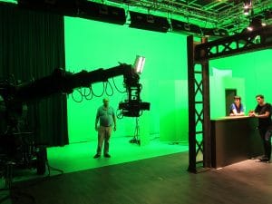 studio de cinéma fond vert